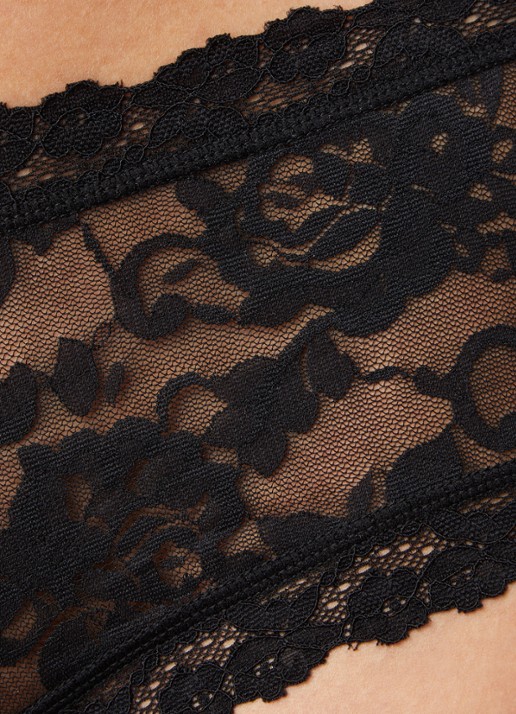 Sam Friday Lacey shorty van kant - detail 3 zwart
