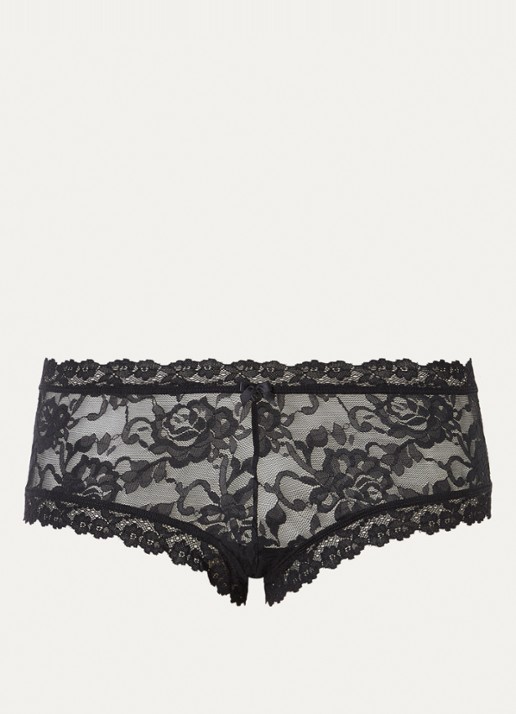 Sam Friday Lacey shorty van kant - voorkant zwart