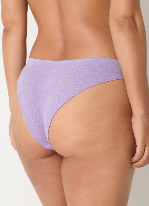 Sam Friday Lucy slip met ribstructuur - achterkant violet