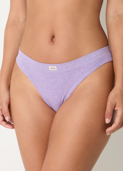 Sam Friday Lucy slip met ribstructuur - voorkant 5 violet