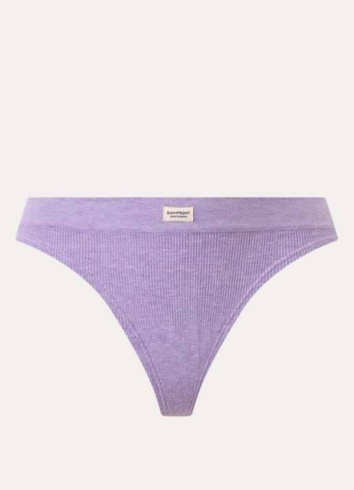 Sam Friday Lucy string met ribstructuur