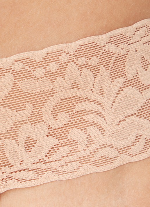 Sam Friday Pam string van kant - detail 5 zand