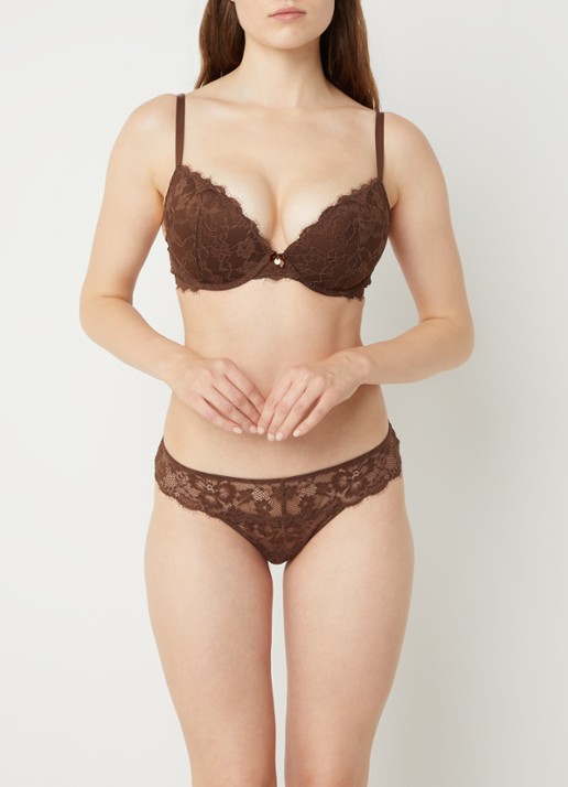 Sam Friday Polly push-up bh met overlay van kant