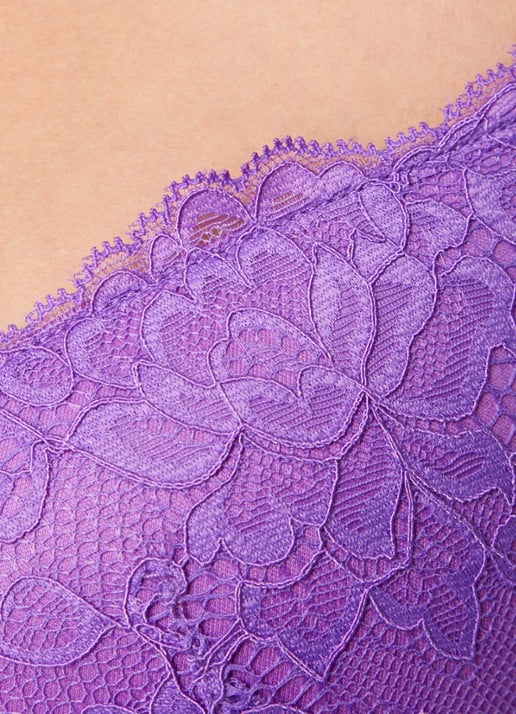 Sam Friday Polly push up bh met overlay van kant - detail 3 paars