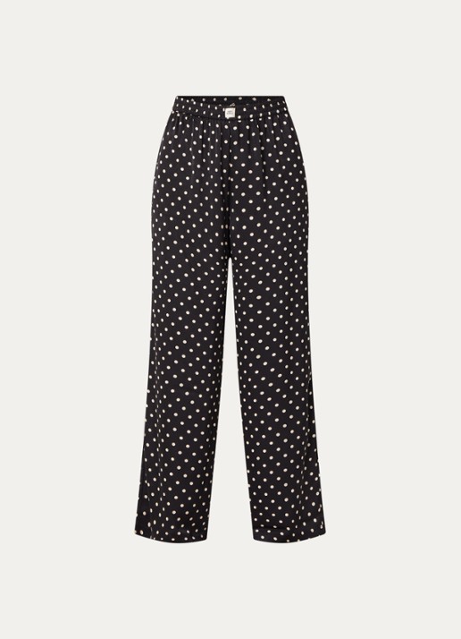 Sam Friday Pyjamatop van satijn met kant details - voorkant multicolor