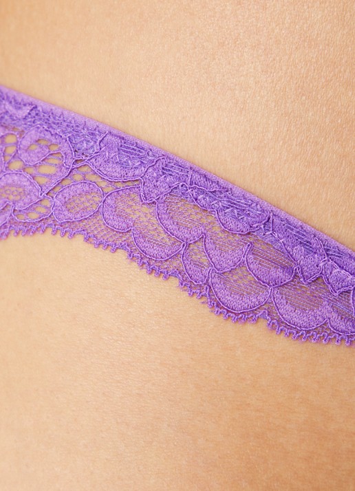 Sam Friday Tia string van kant - detail 2 paars