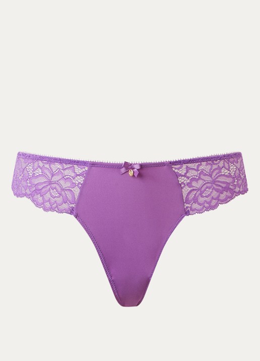 Sam Friday Vida tanga met kant - voorkant violet