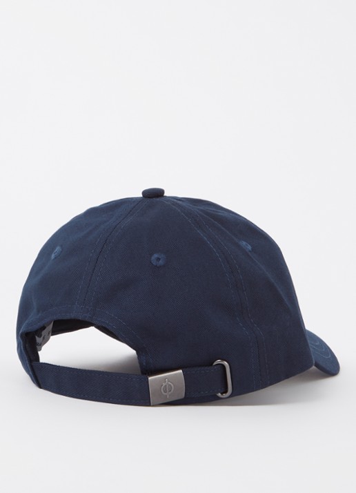 SAMSØE SAMSØE Addie pet met logoborduring - detail 2 donkerblauw