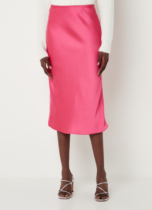 SAMSØE SAMSØE Agneta midi rok - detail 2 roze