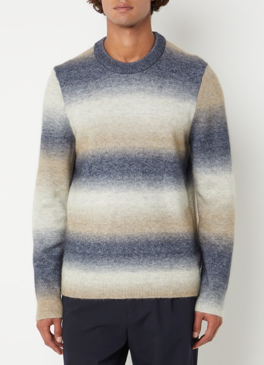 SAMSØE SAMSØE Aiden fijngebreide pullover in alpaca wolblend