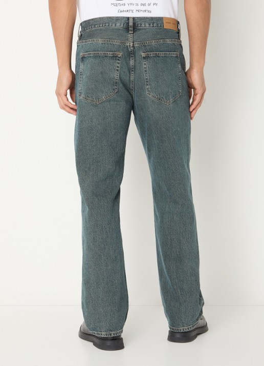 SAMSØE SAMSØE Eddie straight leg jeans met medium wassing - achterkant 5 indigo
