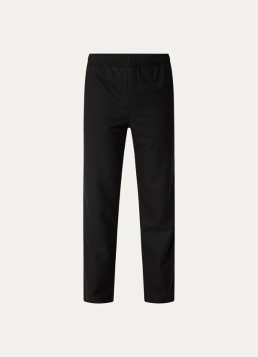 SAMSØE SAMSØE Jabari slim fit pantalon met steekzakken - voorkant 2 zwart