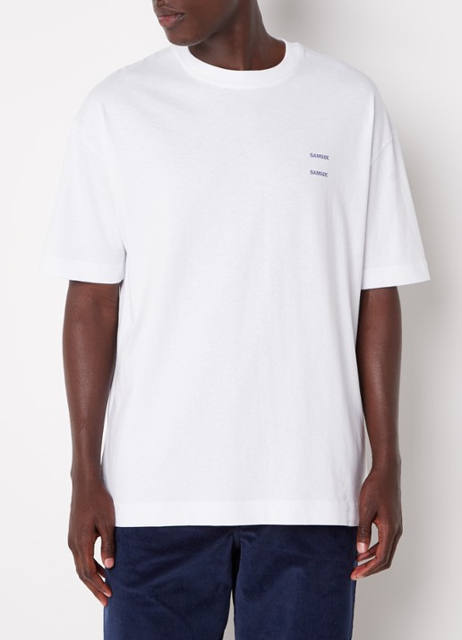 SAMSØE SAMSØE Joel T-shirt van  katoen met logo