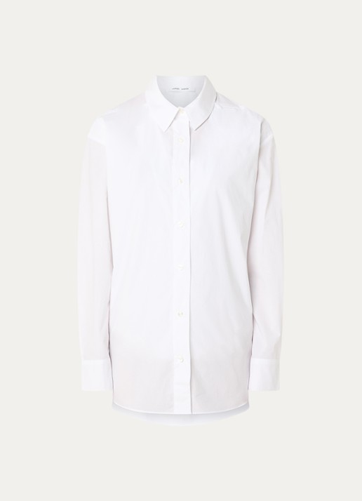 SAMSØE SAMSØE Moon blouse met kraag - voorkant wit
