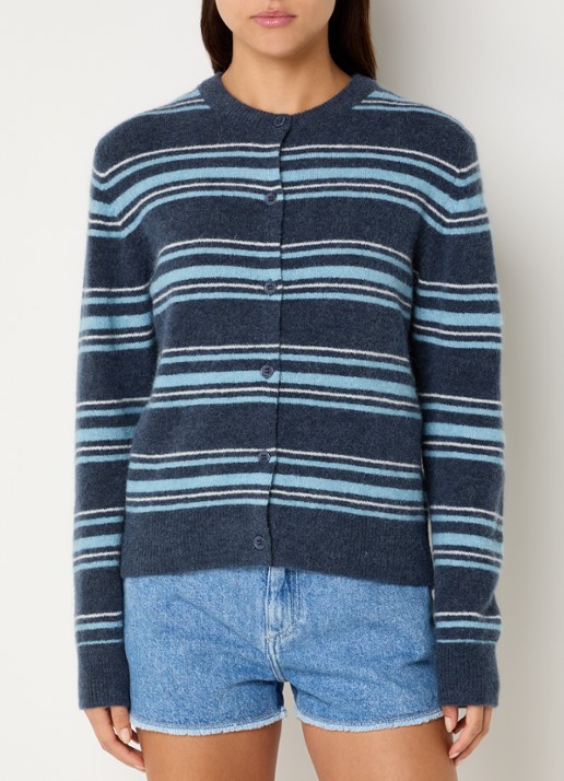 SAMSØE SAMSØE Nor fijngebreid vest in alpaca wolblend