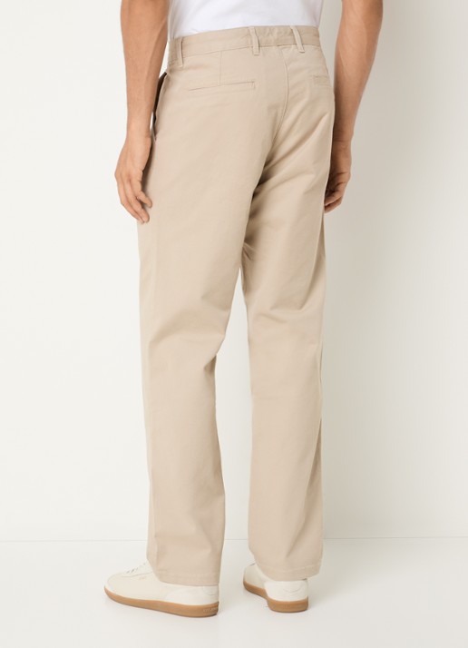 SAMSØE SAMSØE Saboris straight fit chino met steekzakken - achterkant 3 beige