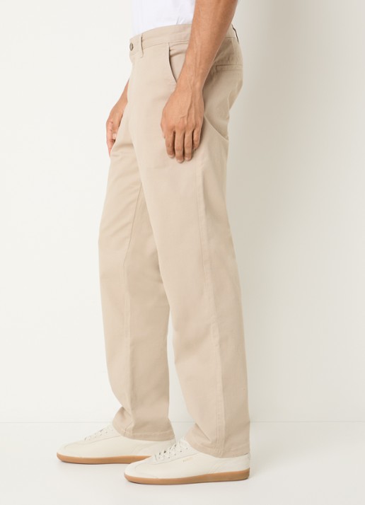 SAMSØE SAMSØE Saboris straight fit chino met steekzakken - detail 5 beige