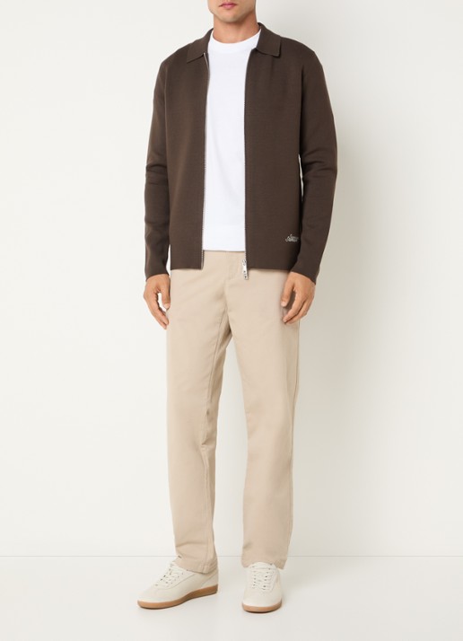 SAMSØE SAMSØE Saboris straight fit chino met steekzakken - voorkant 2 beige