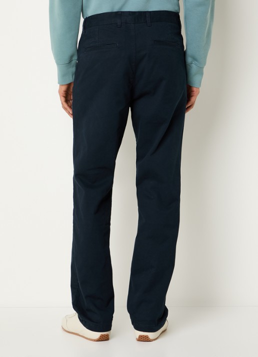 SAMSØE SAMSØE Saboris straight fit chino met steekzakken - achterkant 5 donkerblauw