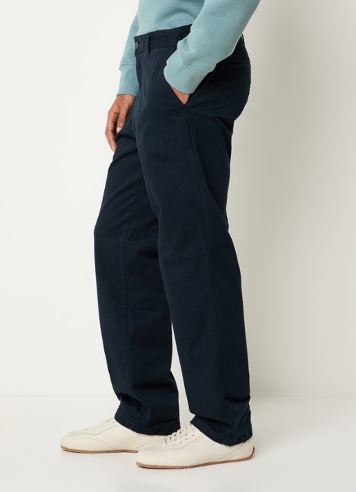 SAMSØE SAMSØE Saboris straight fit chino met steekzakken - detail 4 donkerblauw