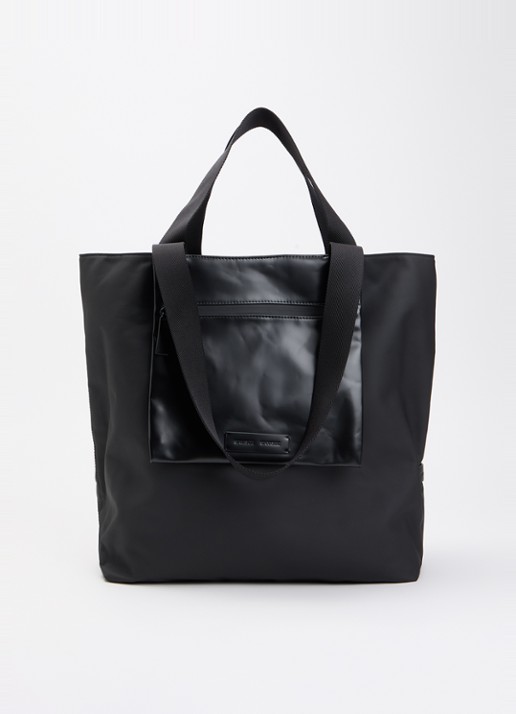 SAMSØE SAMSØE Saemil shopper met waterafstotende coating - voorkant zwart