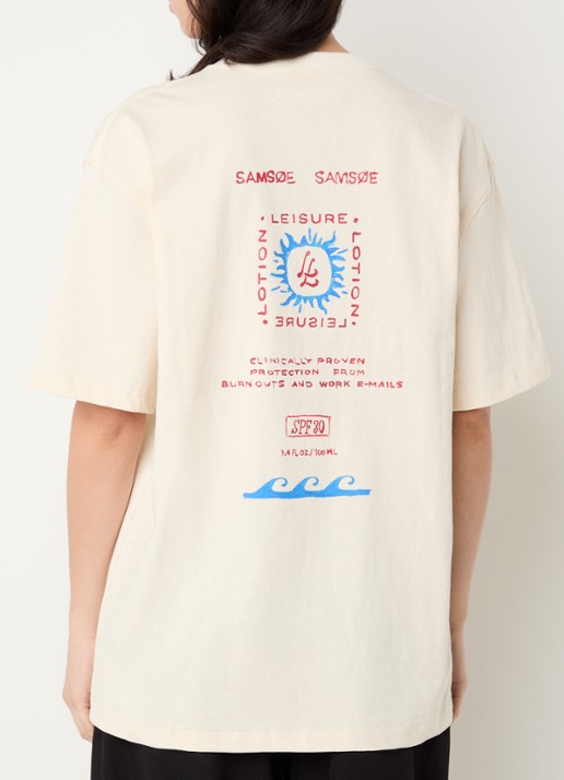 SAMSØE SAMSØE Sagergei T-shirt met front- en backprint