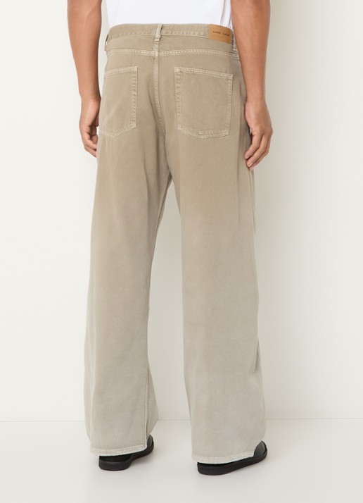 SAMSØE SAMSØE Satimothy wide leg jeans met gekleurde wassing - achterkant 5 beige