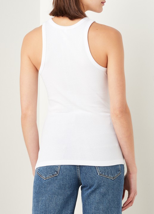 SAMSØE SAMSØE Alexo tanktop met ronde hals - achterkant 2 wit