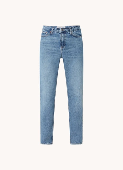 SAMSØE SAMSØE Cosmo straight leg jeans van  katoen met medium wassing - voorkant 3 indigo