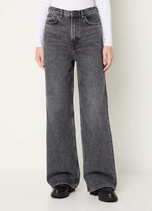 SAMSØE SAMSØE Rebecca loose fit jeans met gekleurde wassing - detail 3 antraciet