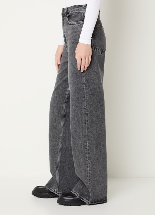SAMSØE SAMSØE Rebecca loose fit jeans met gekleurde wassing - detail 4 antraciet