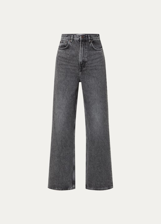 SAMSØE SAMSØE Rebecca loose fit jeans met gekleurde wassing - voorkant antraciet
