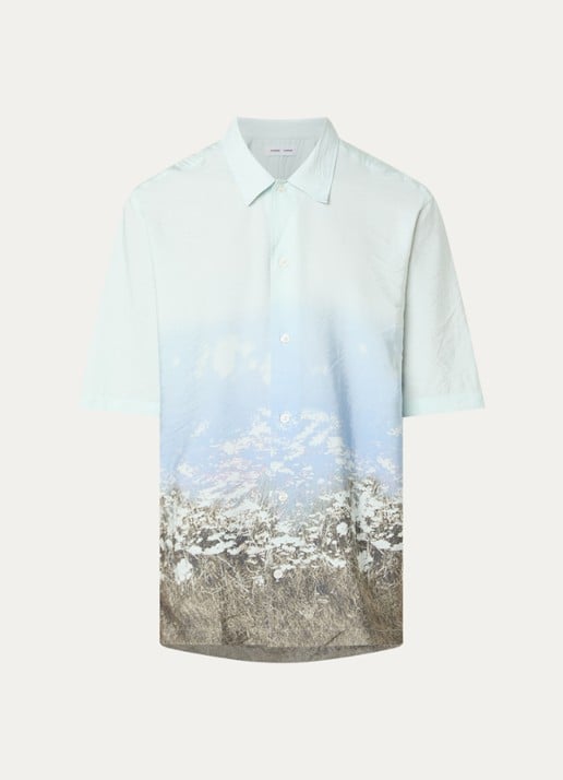 SAMSØE SAMSØE Regular fit overhemd met print - voorkant 3 mint