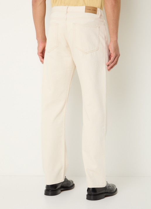 SAMSØE SAMSØE Saeddie straight leg jeans met gekleurde wassing - achterkant 3 beige