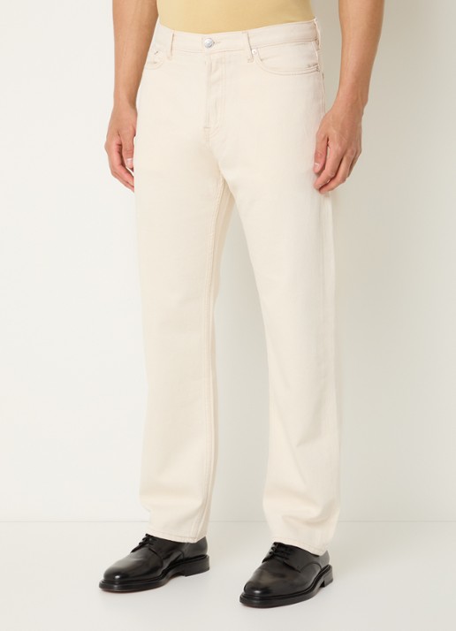SAMSØE SAMSØE Saeddie straight leg jeans met gekleurde wassing - detail beige