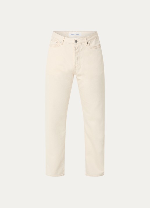 SAMSØE SAMSØE Saeddie straight leg jeans met gekleurde wassing - voorkant 4 beige