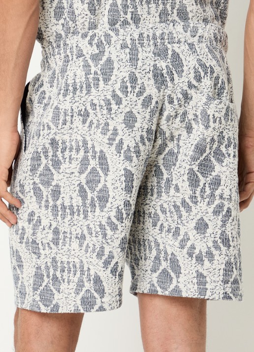 SAMSØE SAMSØE Sajabari straight fit korte broek met steekzakken - achterkant 4 indigo