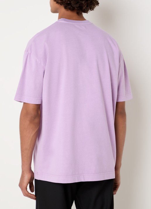 SAMSØE SAMSØE Sajoel T-shirt met logo - achterkant lila