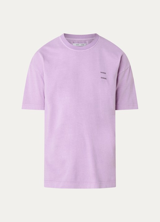 SAMSØE SAMSØE Sajoel T-shirt met logo - voorkant 2 lila