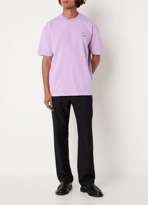SAMSØE SAMSØE Sajoel T-shirt met logo - voorkant 3 lila