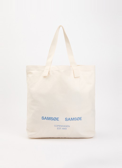 SAMSØE SAMSØE Sastevie tas van canvas - voorkant beige