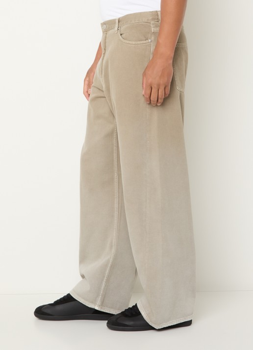 SAMSØE SAMSØE Satimothy wide leg jeans met gekleurde wassing - detail 4 beige