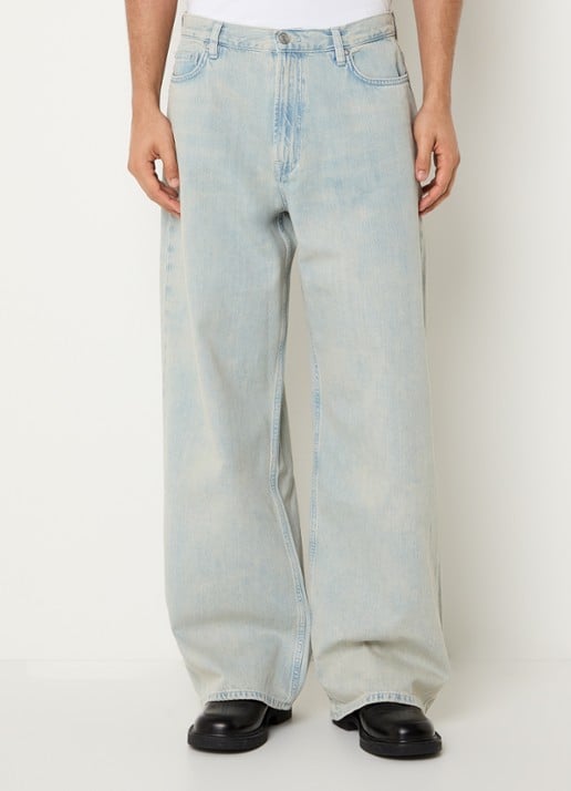 SAMSØE SAMSØE Satimothy wide leg jeans met lichte wassing - detail 4 indigo