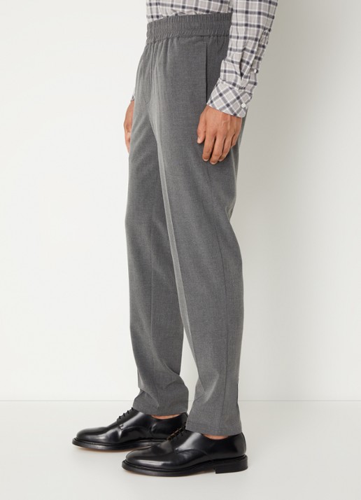 SAMSØE SAMSØE Smithy straight fit chino met steekzakken - detail 2 donkergrijs