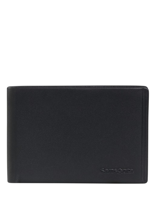 Samsonite Attack 3,0 SLG portemonnee van leer - voorkant 2 zwart