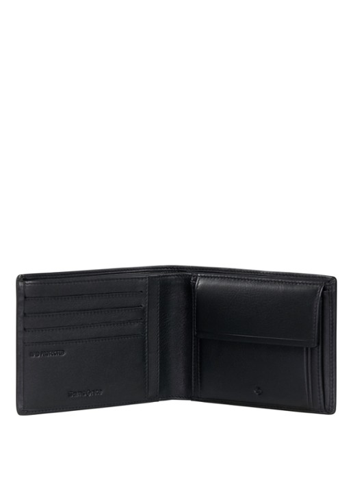 Samsonite Attack 3.0 SLG portemonnee van leer - detail zwart