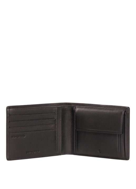 Samsonite Attack 3.0 SLG portemonnee van leer - detail bruin