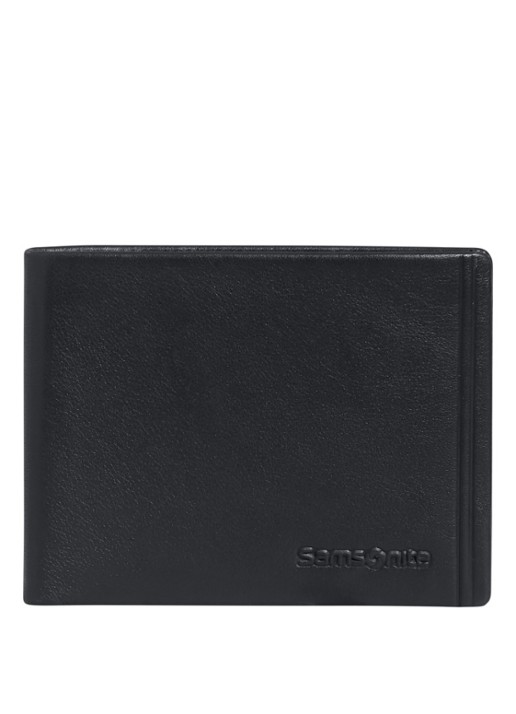 Samsonite Attack 3.0 SLG portemonnee van leer - voorkant zwart