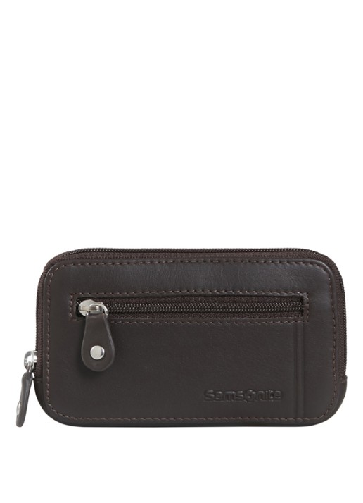 Samsonite Attack 3.0 SLG sleuteletui van leer - voorkant 2 bruin