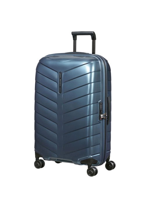 Samsonite Attrix spinner 69 cm - voorkant 2 staalblauw